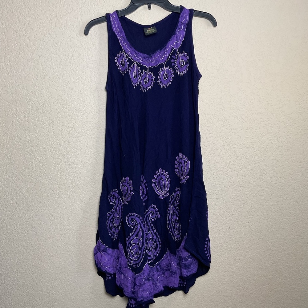 Rima Womens One Size Floral Paisley Bohemian Sheer‎ Beach Dress